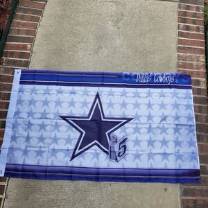 Dallas Cowbkys 5X Super Bowl Champions Flag Banner New‎